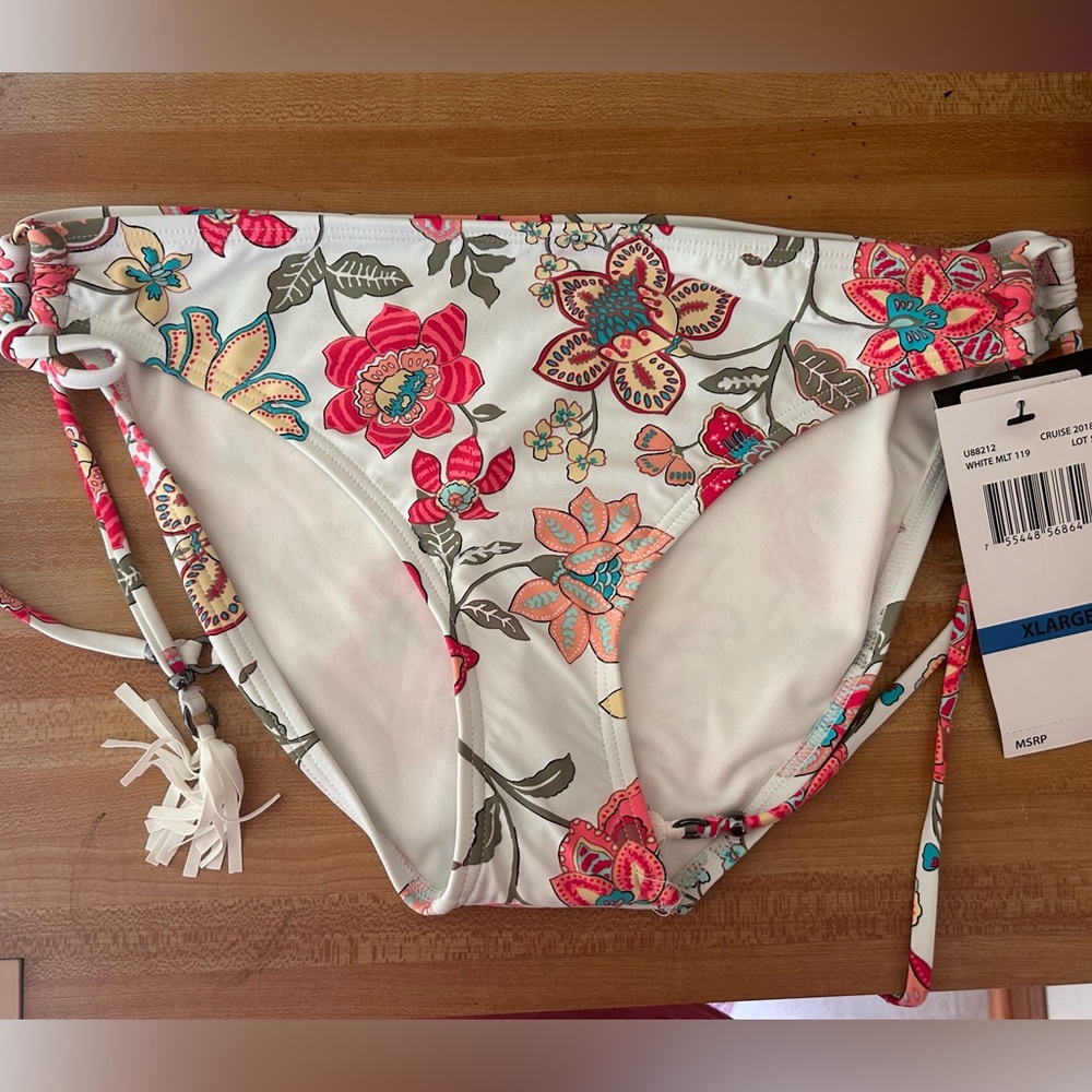NWT. CoCo Reef floral bikini bottom, swimsuit, women’s size XL